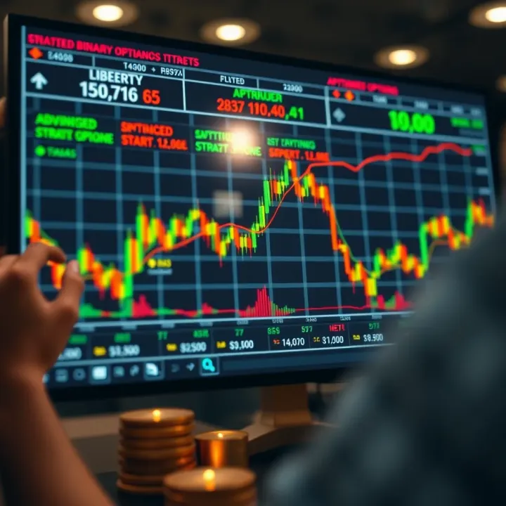 Advanced Strategies and Risk Management in Binary Options Chart showing advanced binary options strategies and risk management techniques