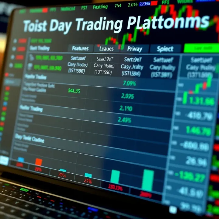 Comparison chart illustrating different features and cost-effectiveness of day trading platforms