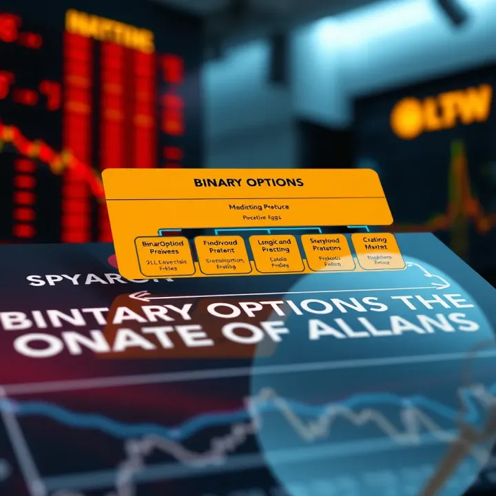 Diagram illustrating the binary options market structure and trading flow