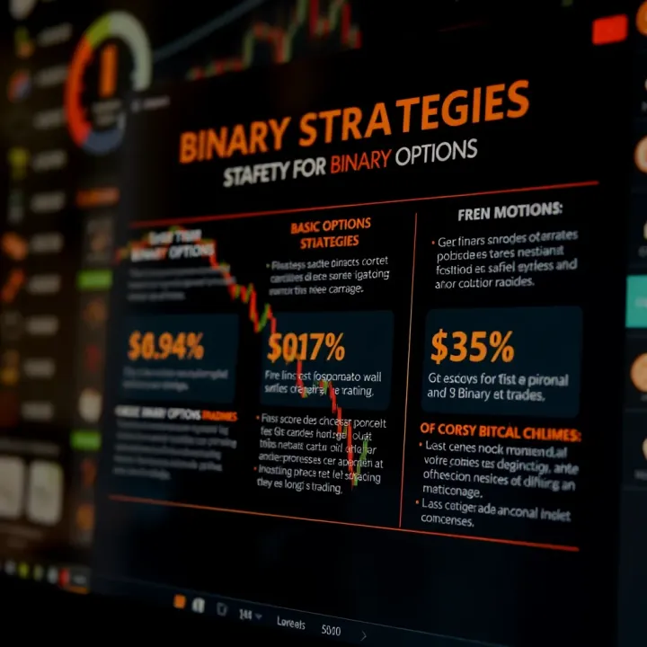 Basic Strategies and Safety Guidelines for Binary Options Graphic showing basic strategies and safety tips for secure binary options trading