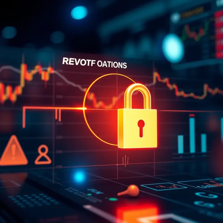 Graphic depicting risk factors and security measures in automated binary options trading