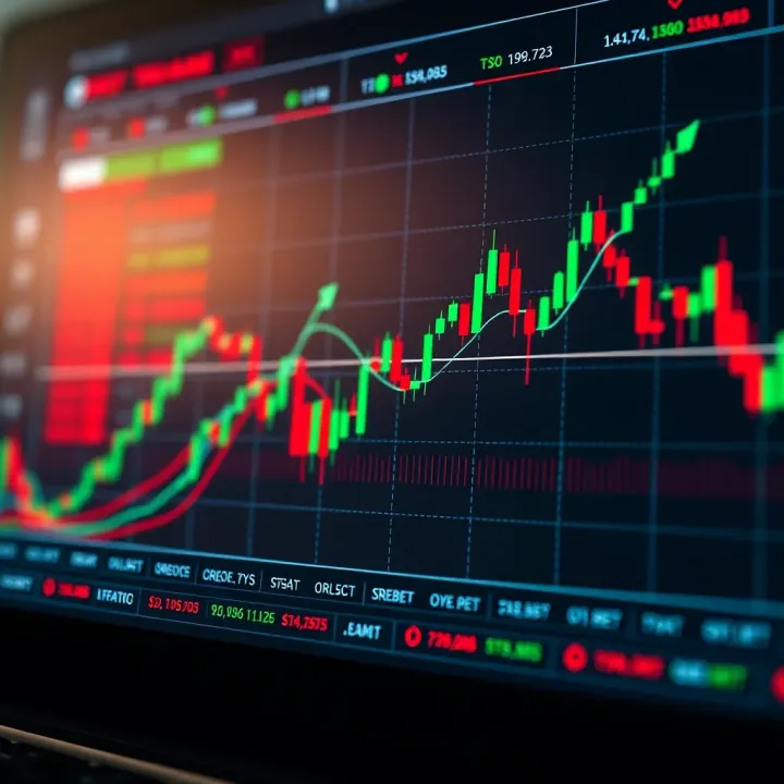 Graph showing trends in binary options trading strategies for better decision making