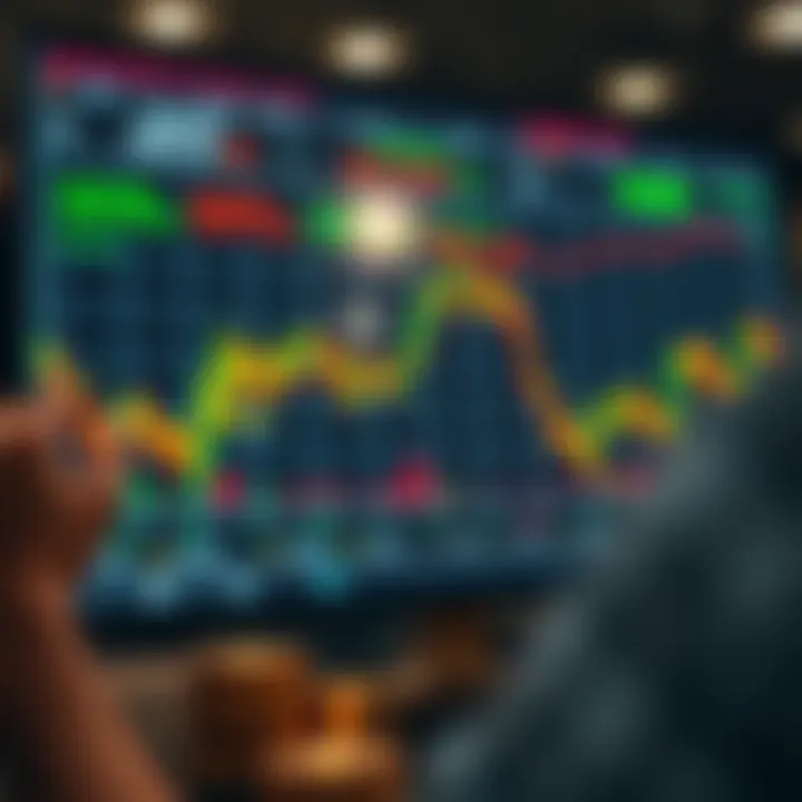 Chart showing advanced binary options strategies and risk management techniques
