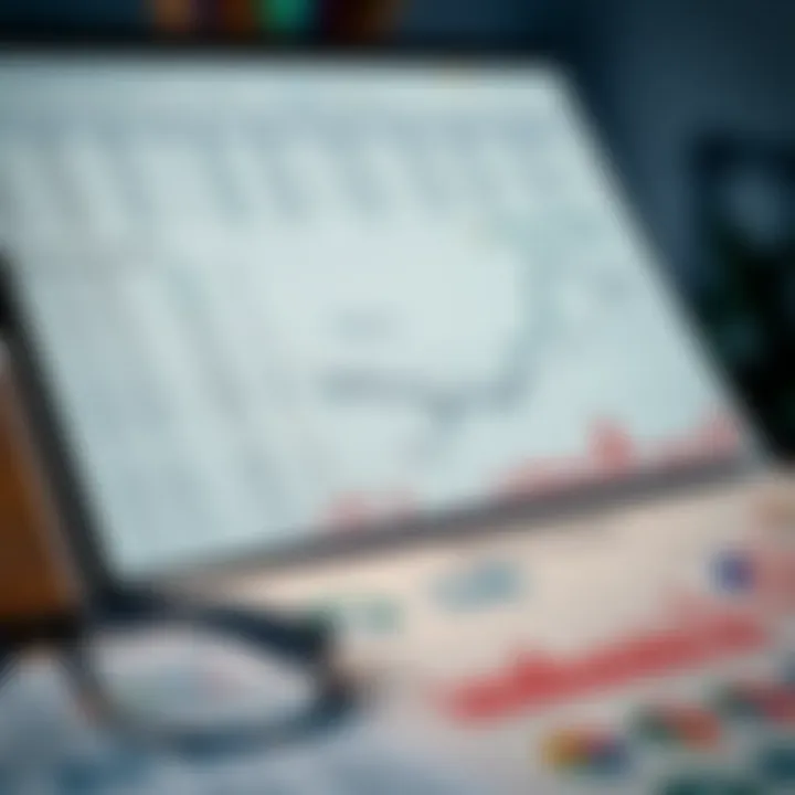 Spreadsheet displaying financial data and graphs for managing binary options trading account