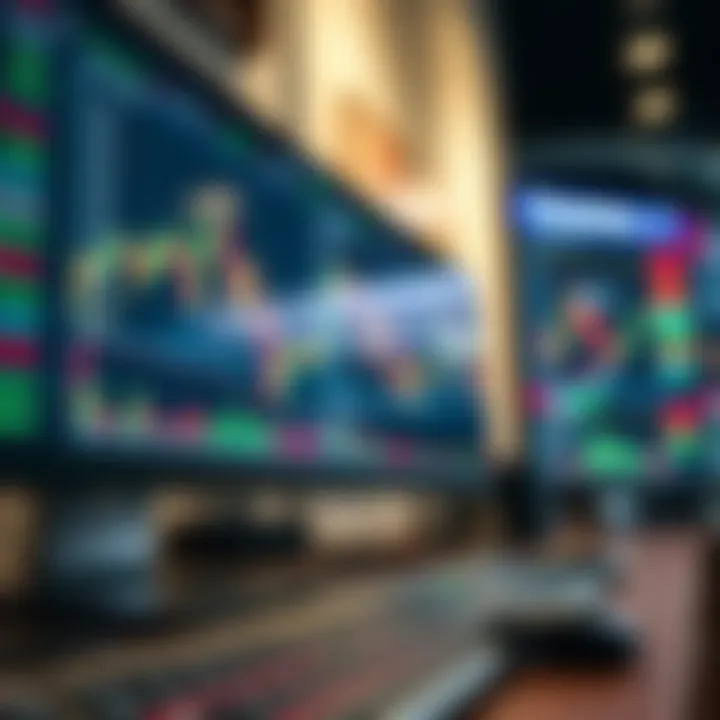 Modern trading platform interface displaying live market data and charts