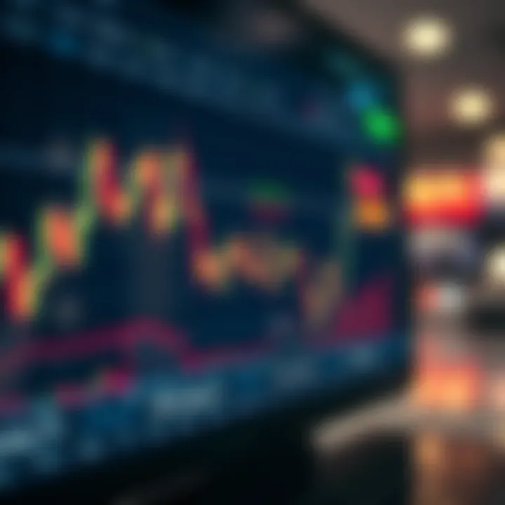 Chart showing stock price fluctuations suitable for day trading