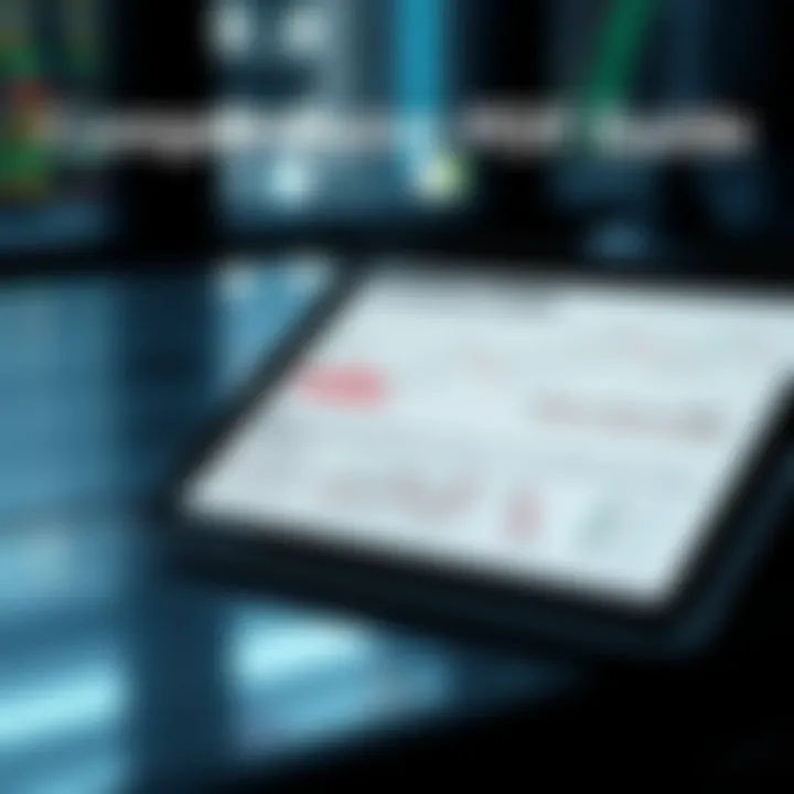 Comprehensive PDF Guide for Binary Options Strategies Illustration of a digital PDF guide open on a tablet with strategy diagrams