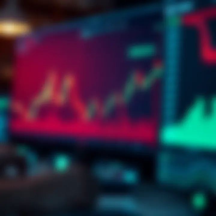 Digital interface displaying binary options trading with robotic automation
