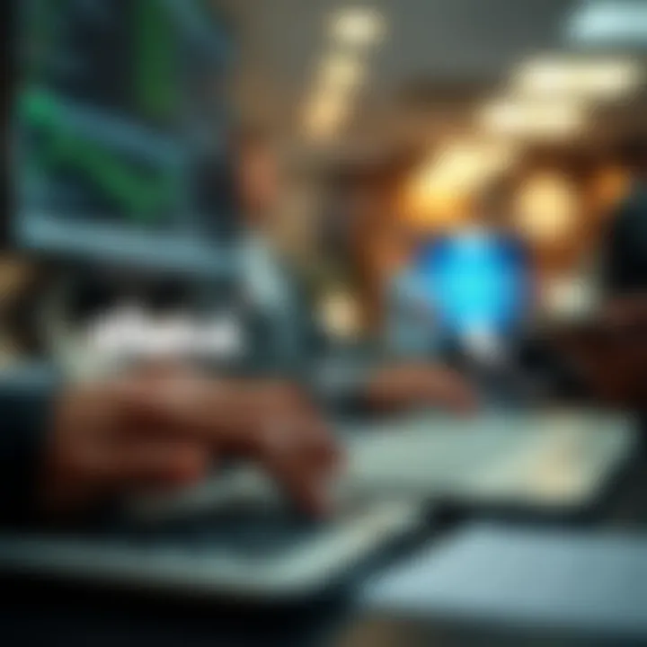 Illustration showing key concepts of binary options trading including risk and strategy