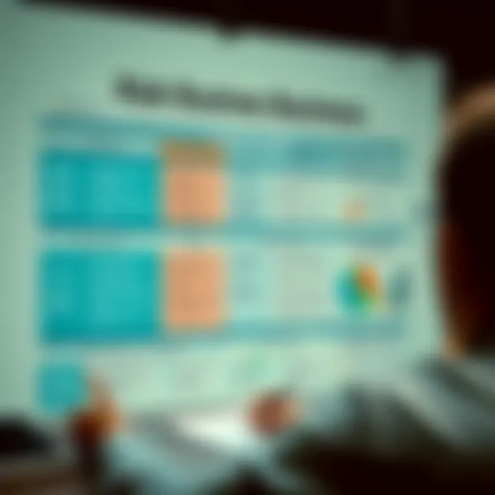 Comprehensive Business Risk Evaluation and Mitigation Strategy Business strategy board displaying risk categories, evaluation metrics, and mitigation strategies
