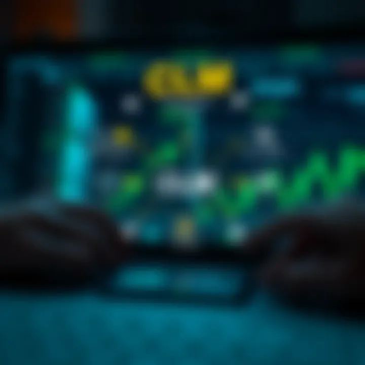 Diagram illustrating the concept and mechanics of CLM binary options trading