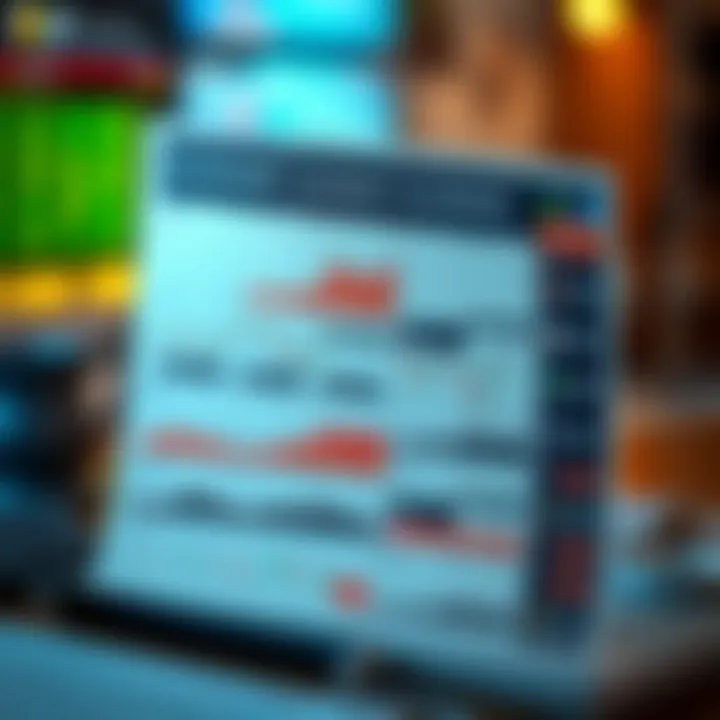 Detailed economic calendar showing various forex market indicators and event schedules