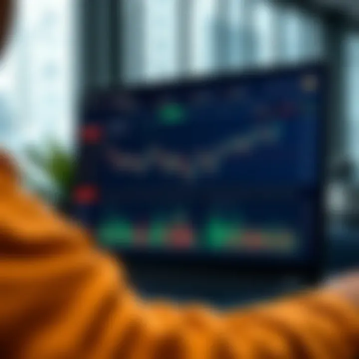 Interface of Clear broker's demo trading account showing a simulated stock market dashboard