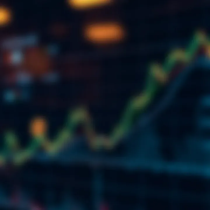 Graph displaying cryptocurrency trading trends with interconnected nodes symbolizing copy trading strategy