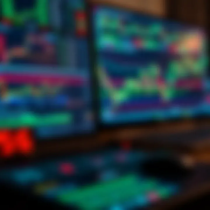 Digital tools and charts used for analyzing crypto market trends