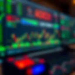 Chart displaying risk management tools and indicators used in scalping trading strategies