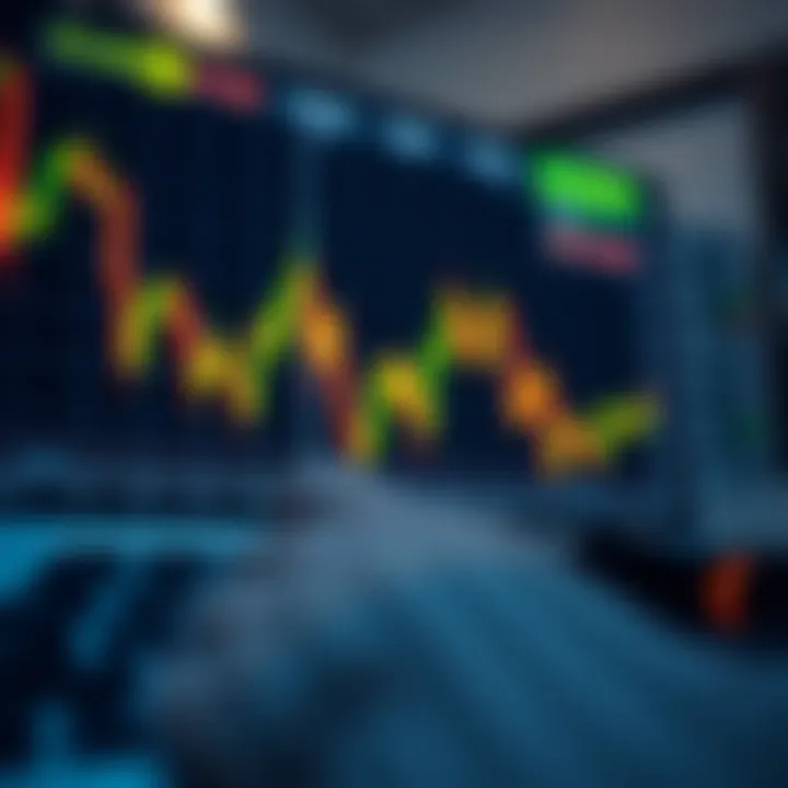 Illustration of a digital trading platform with binary options interface