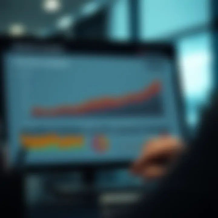 Detailed market analysis chart showing competitive landscape and business growth indicators