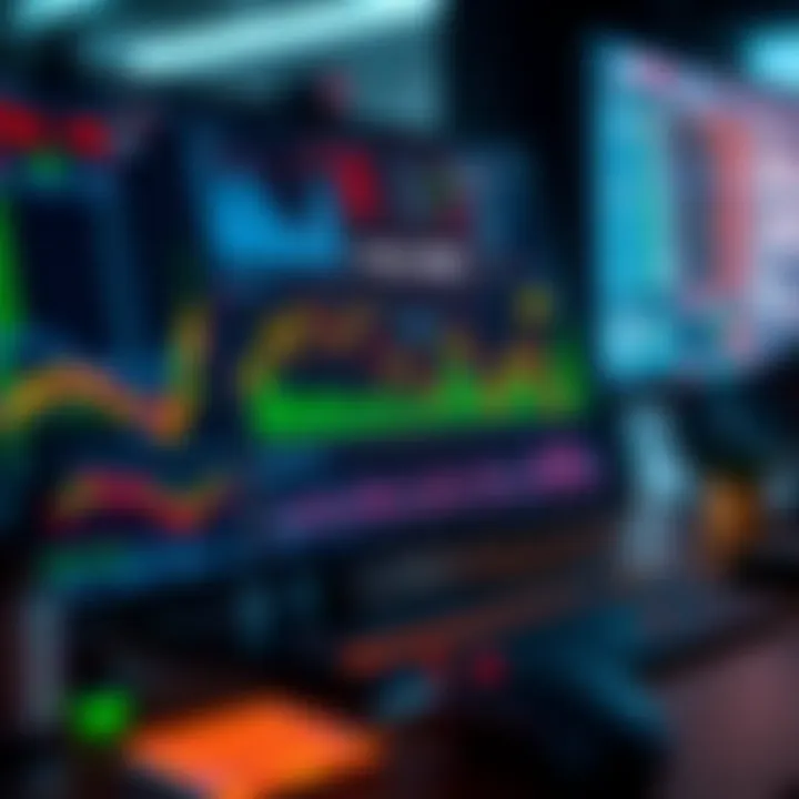 Digital dashboard showcasing financial analysis tools and market indicators for secure binary options investment