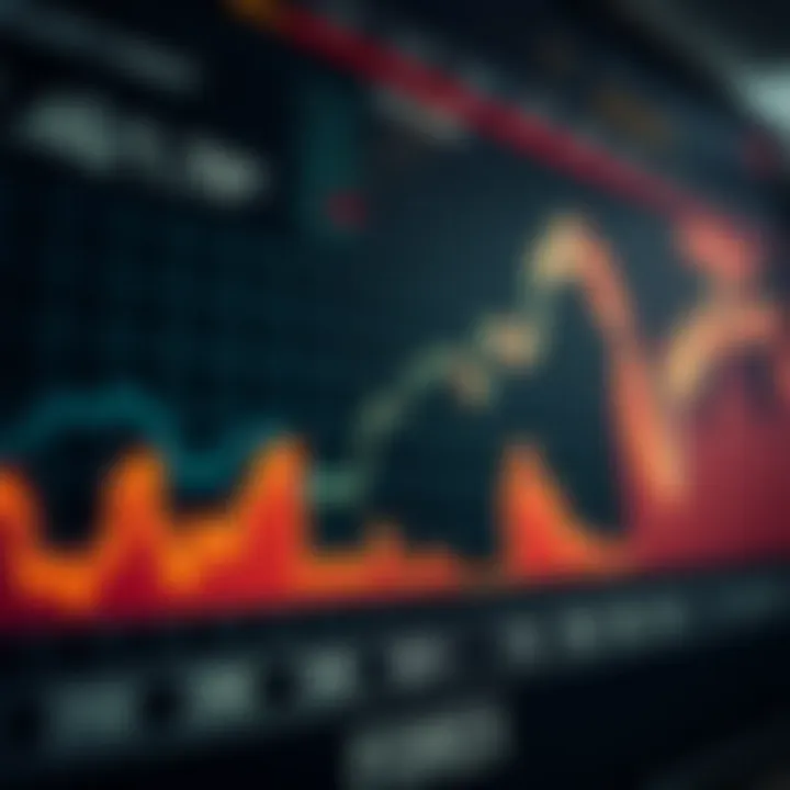 Graph depicting currency exchange rates illustrating Forex market fluctuations