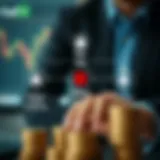 Diagram showing the concept of free binary options trading with icons representing risk and security