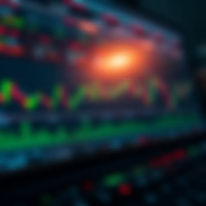 Trading platform interface showing risk management tools and strategy indicators