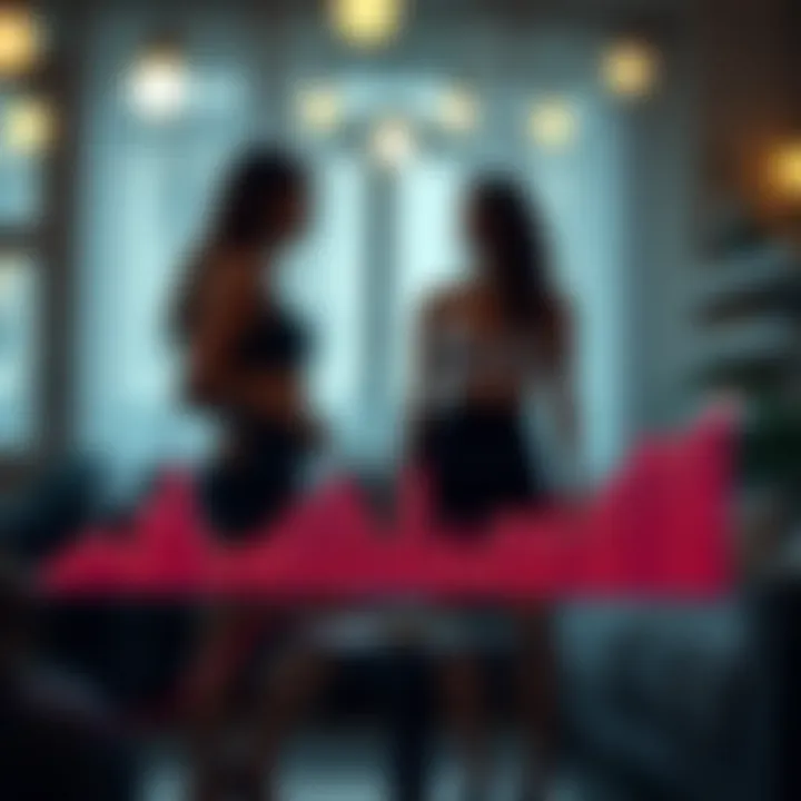 Detailed chart showing consumer behavior trends in intimate apparel market