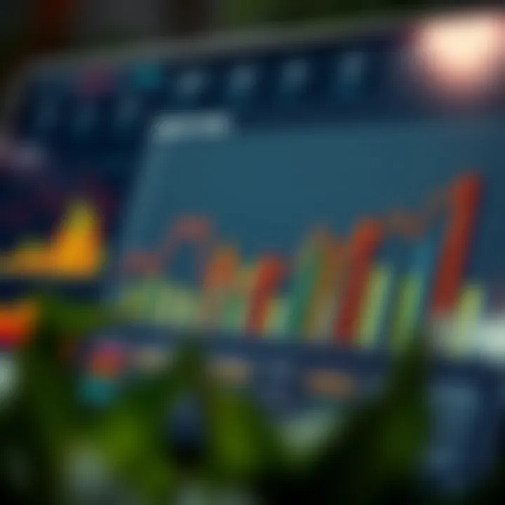 Detailed chart displaying market trends and segmentation