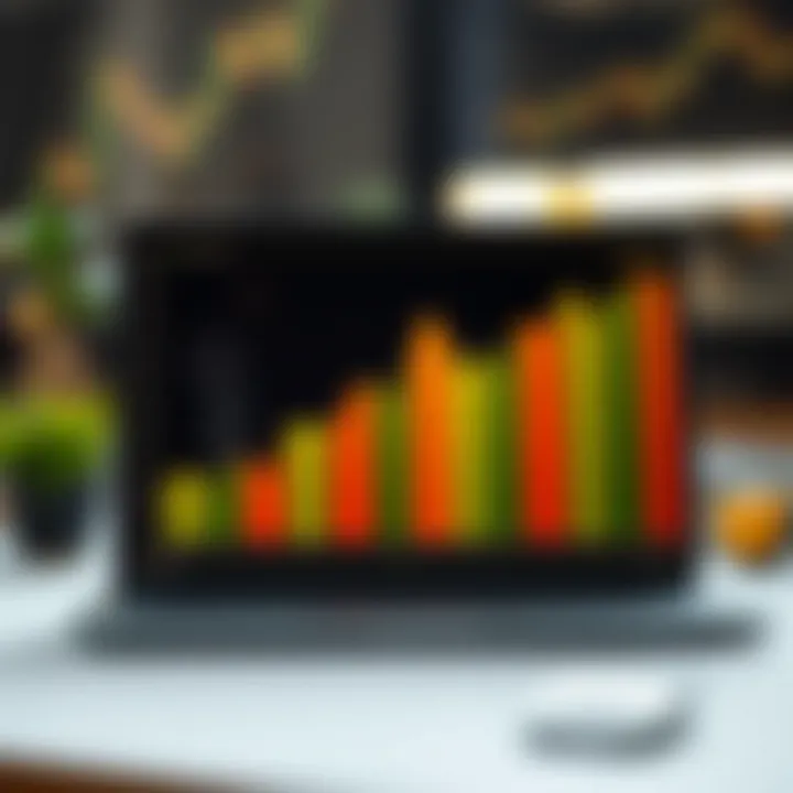 Graph illustrating market trends with clear color-coded segments enhancing data interpretation