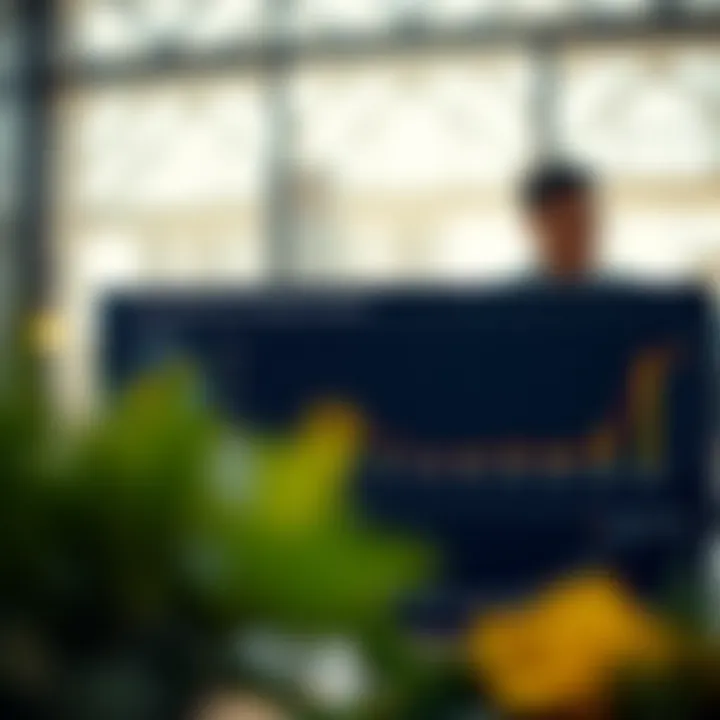 Graph displaying market segments with highlighted target areas and competitive positioning