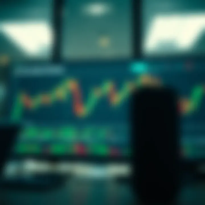 Chart displaying risk management strategies for binary options trading