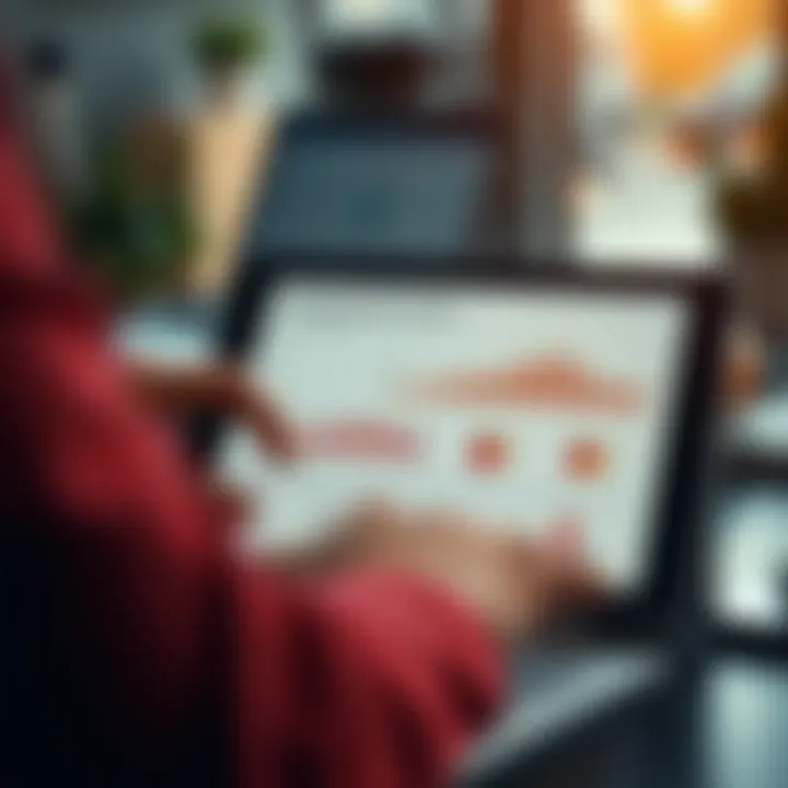 Strategic Business Planning Using Market Analysis Strategic business planning with market analysis results displayed on tablet