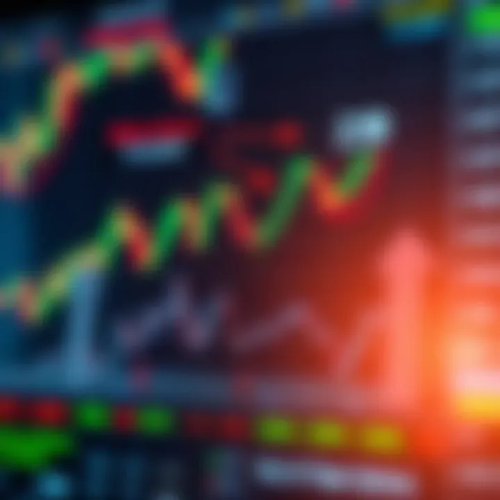 Understanding Binary Options and Their Financial Mechanism Illustration showing the concept of binary options with financial charts and decision-making arrows