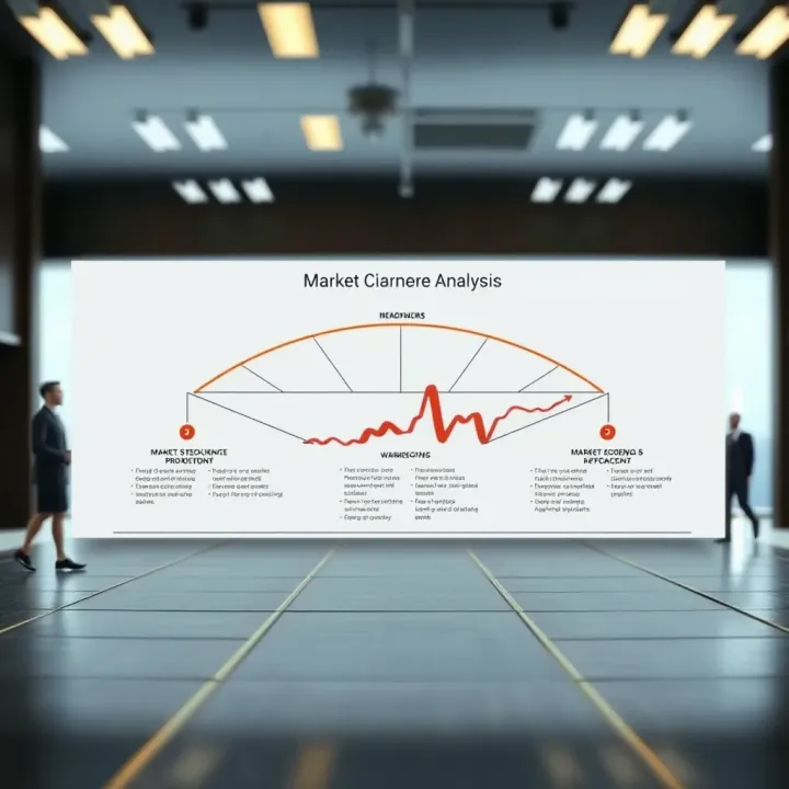 Diagram illustrating key concepts and stages of market analysis according to Chiavenato