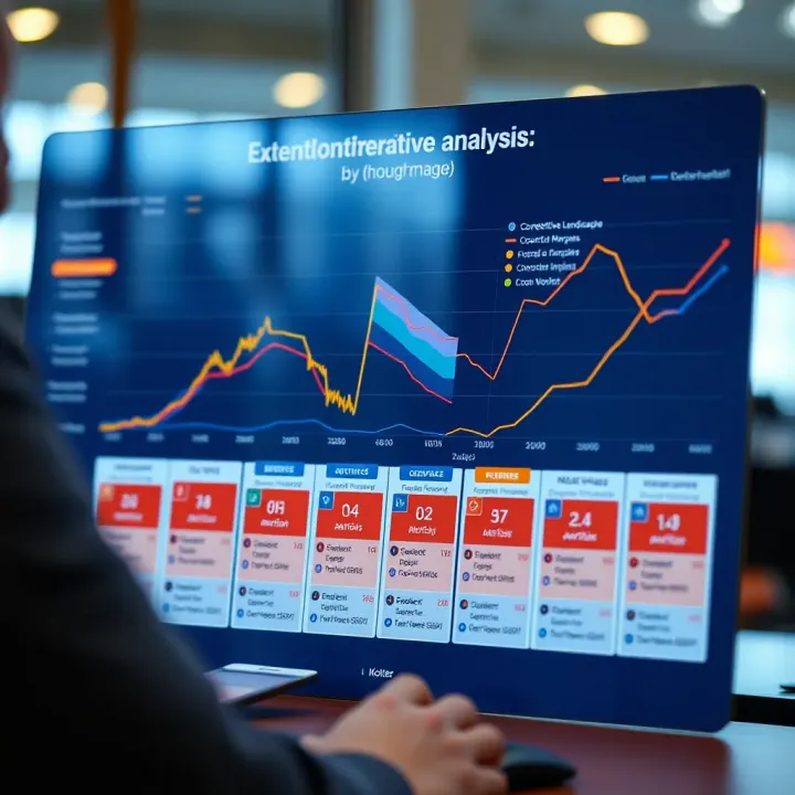 Competitive Analysis and External Business Environment Insights by Kotler Competitive landscape chart showing market position of various companies and external factors influencing industry environment