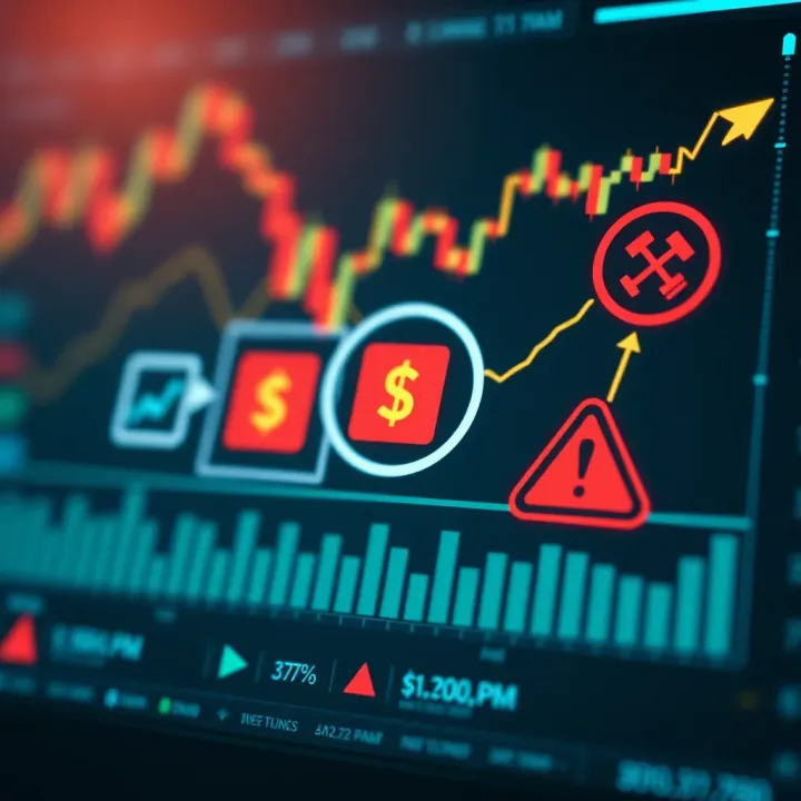 Strategic Planning and Risk Management in Binary Options Illustration of strategic planning for binary options with charts and risk management symbols