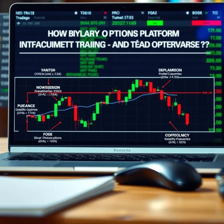 How Binary Options Trading Platforms Operate Diagram illustrating the functioning of binary options trading platforms with various financial instruments