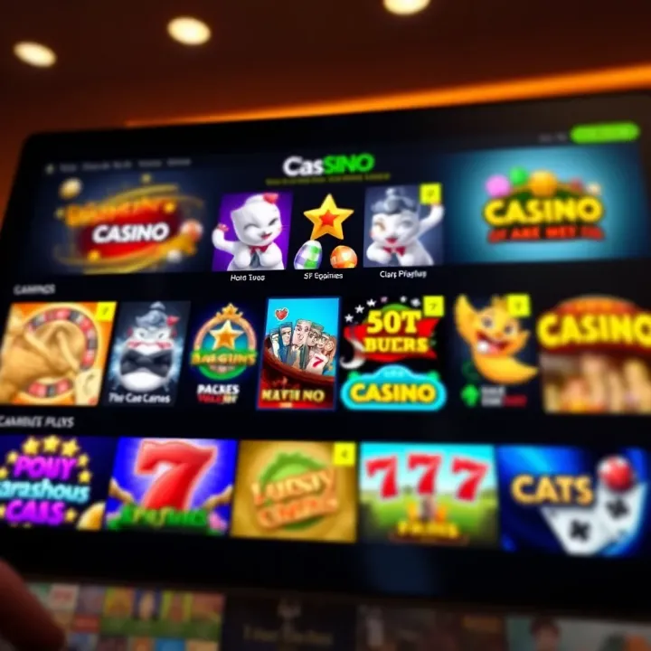 Online casino interface showing a variety of casino games available for demo play