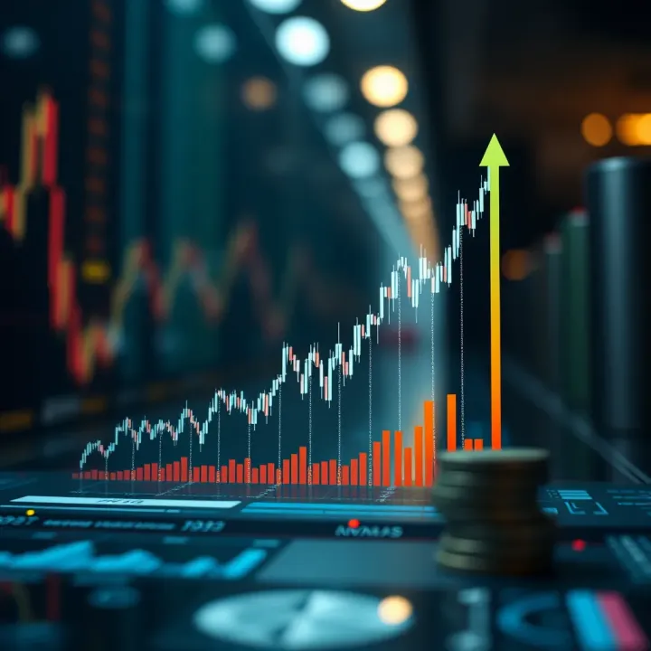 Graph depicting the growth of forex investments through copy trading strategies