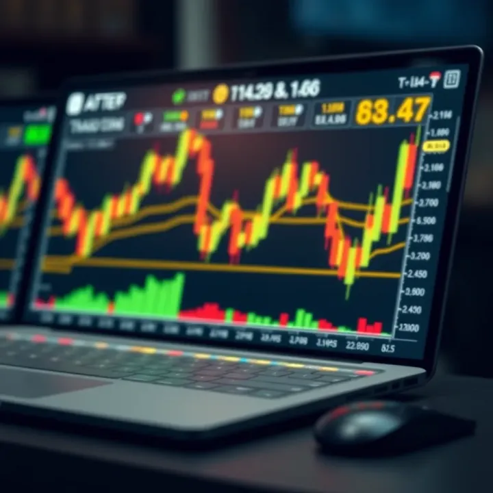 Utilizing Technical Indicators in Day Trading for Entry Timing and Risk Management Dashboard displaying technical indicators used in day trading for timing entries and managing risk