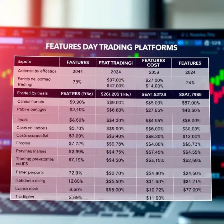 Comparison of Features and Costs in Day Trading Platforms Graphical comparison of various day trading tools highlighting costs and features for efficient trading