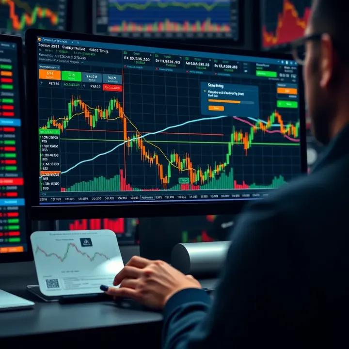 Illustration of various trading strategies including charts and indicators used by traders
