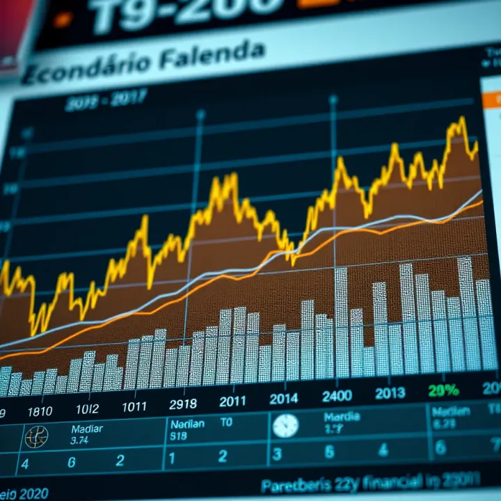 Graph showing economic indicators and trends in Brazil's financial market