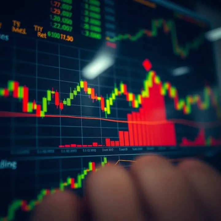 Maintaining Emotional Discipline for Successful Day Trading Graph depicting emotional control techniques alongside financial market data