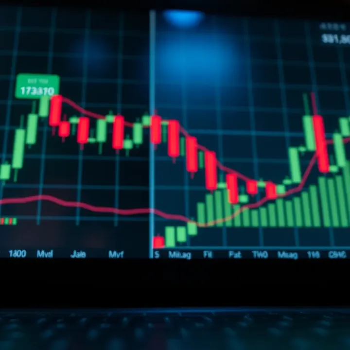 Candlestick pattern illustrating a bullish engulfing formation signaling potential upward market reversal