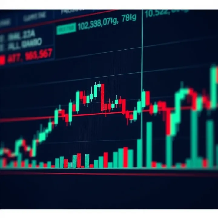 Chart showing a head and shoulders pattern marking a possible trend reversal in financial market analysis