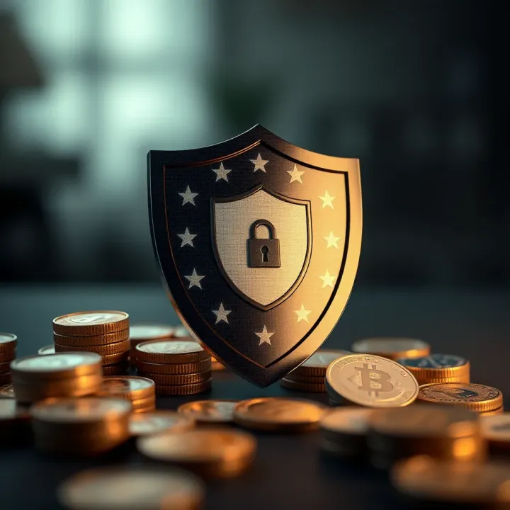 Visual representation of financial security alternatives with shield and investment icons