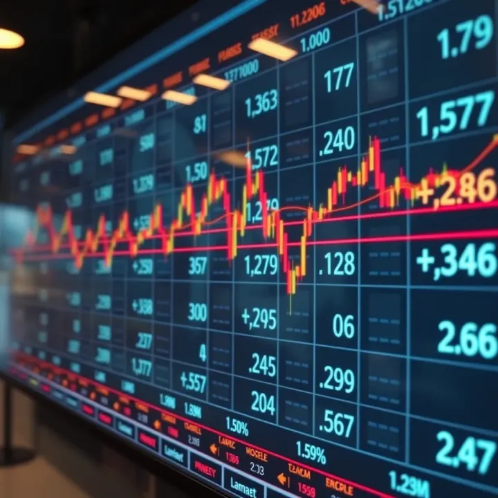Overview of Currency Exchange Rates in Forex Trading Global currency exchange rates represented by digital charts and currency symbols