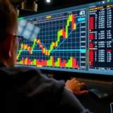 Graph showing trends and analysis of financial options trading