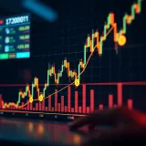 Graph showing fluctuating financial market trends with binary options symbols